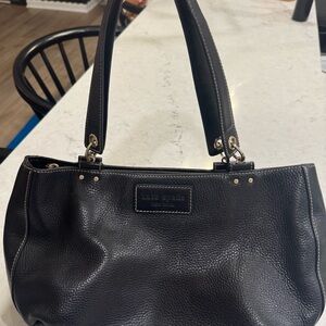 kate spade New York Black Pebbled Leather Tote